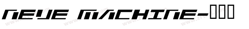 NEUE Machine字体转换